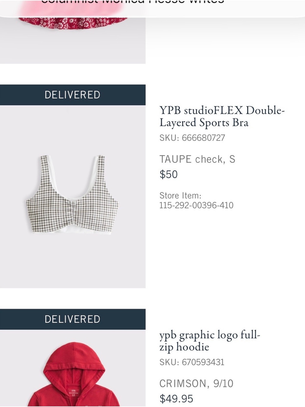YPB studioFLEX Double-Layered Sports Bra - Taupe Check
